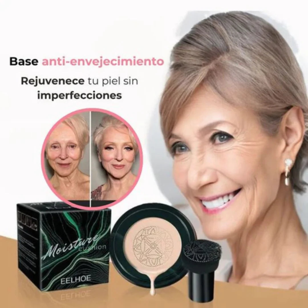 RADIANT/SKIN BB CUSHION™  La Nueva Base PREMIUM: Cubre, Dura y Realza.