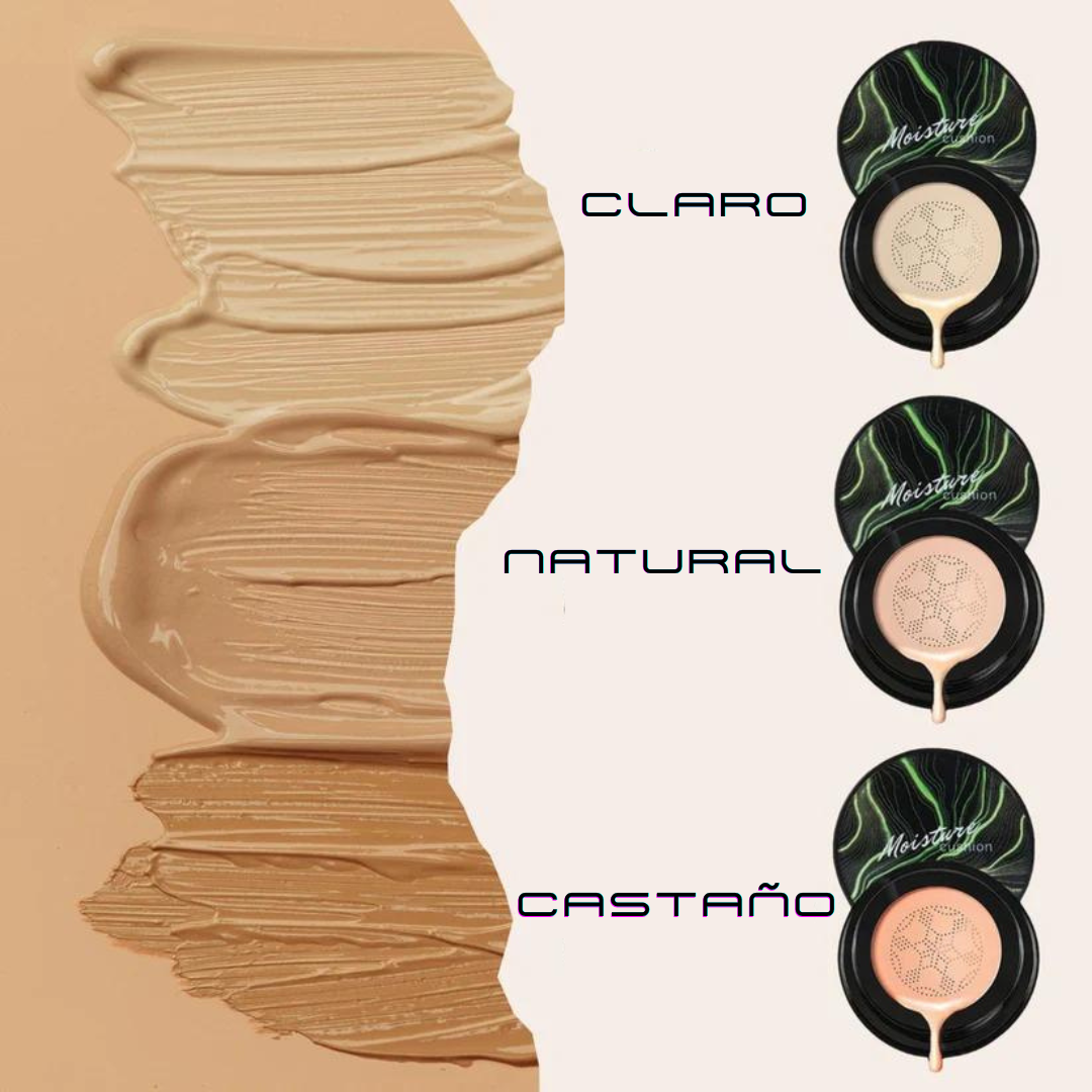 RADIANT/SKIN BB CUSHION™  La Nueva Base PREMIUM: Cubre, Dura y Realza.